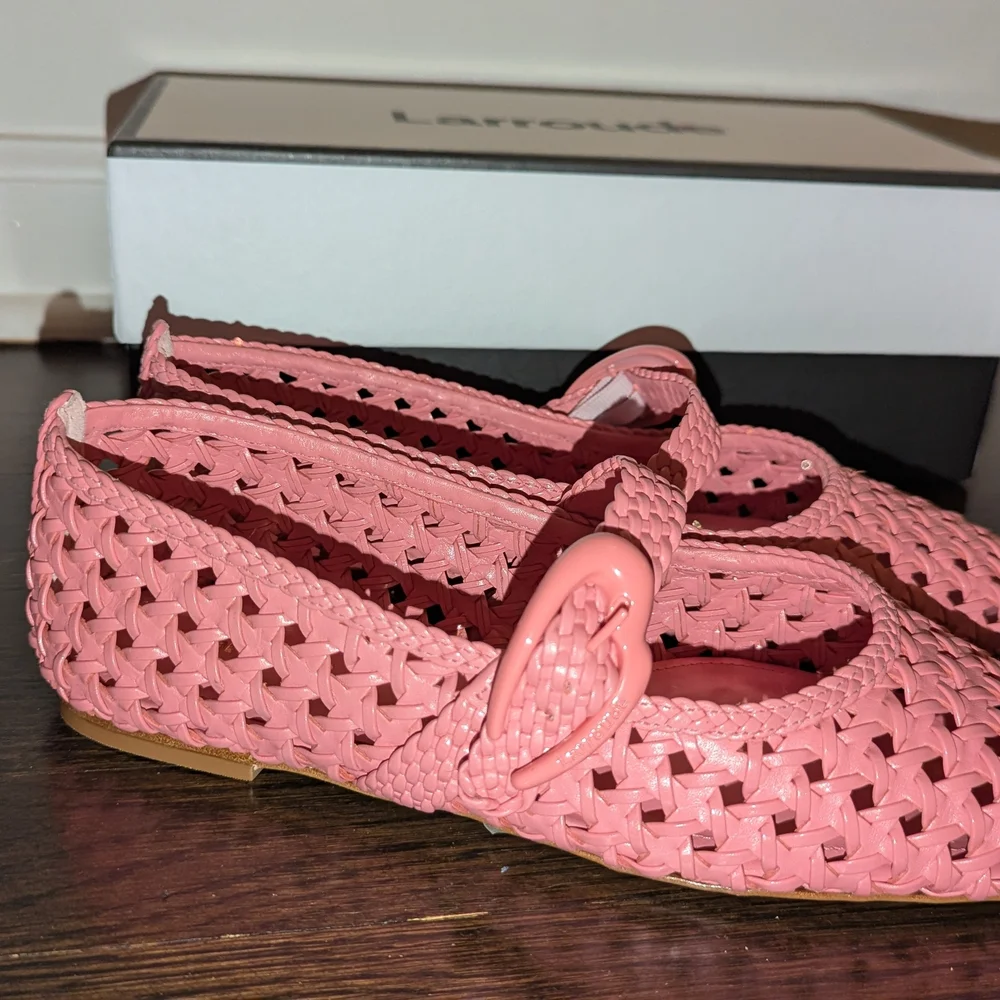 Larroude Pink Woven Flats - Picture 5 of 7